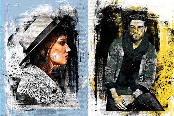Best Stamp Art Photoshop Actions – Fully Editable Stamp Textures & Ink Effects | High-Quality ATN and PSD File Formats
